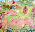 Paradiesgärtlein, 2003, 47 x 63 cm 