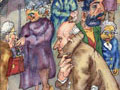 Churchgoers, 2023, 29 x 21 cm