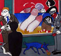 Kaffeebraune Schönheiten stehen zur Wahl, 1986-1996, 145 x 200 cm