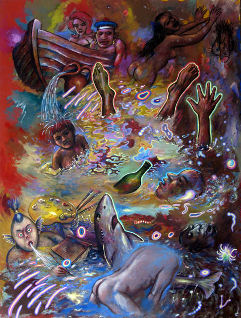 Flut, 2007, 200 x 150 cm